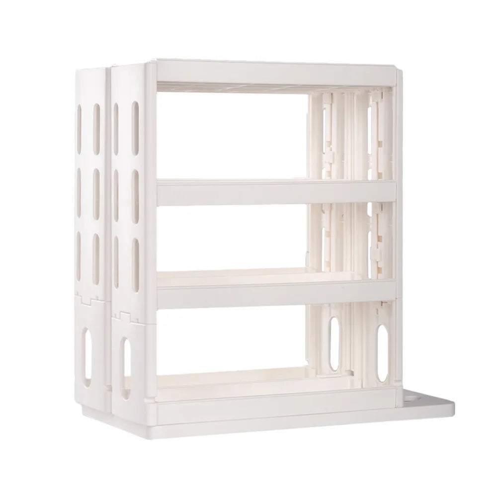 4-Layer Foldable Spice Rack – Space-Saving Kitchen Organizer