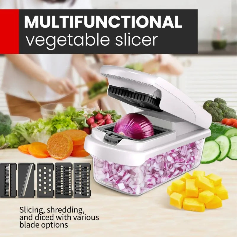 15-in-1 Mandoline Vegetable Chopper – Slice, Dice, Julienne & More