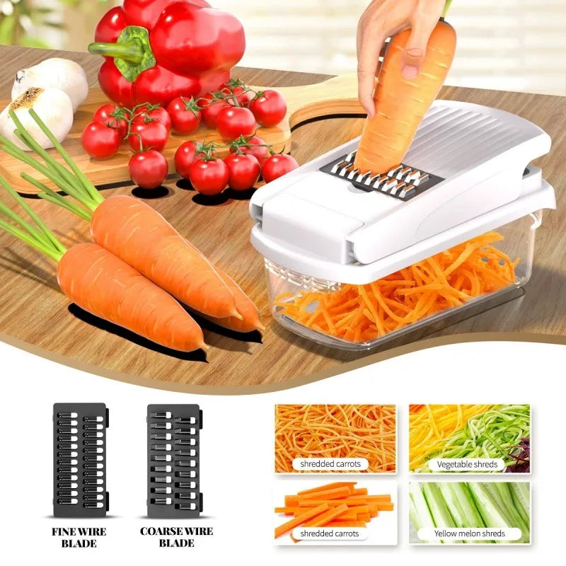 15-in-1 Mandoline Vegetable Chopper – Slice, Dice, Julienne & More