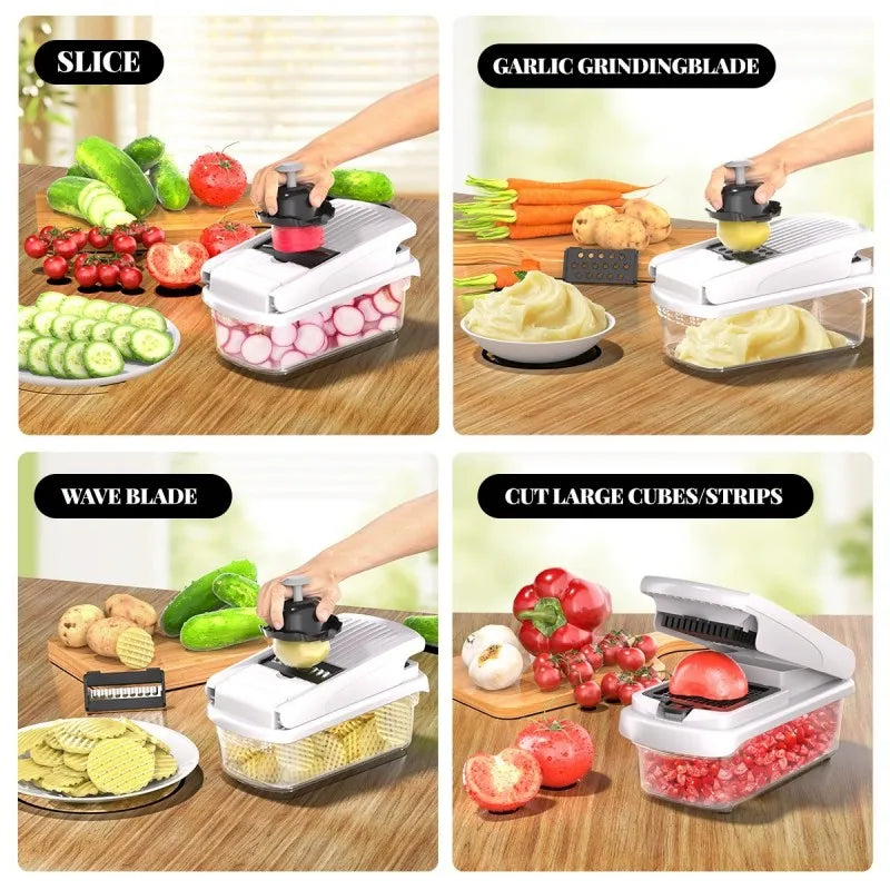 15-in-1 Mandoline Vegetable Chopper – Slice, Dice, Julienne & More