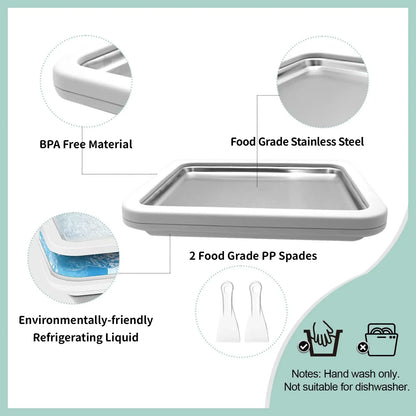 Rolled Ice Cream Maker Pan
