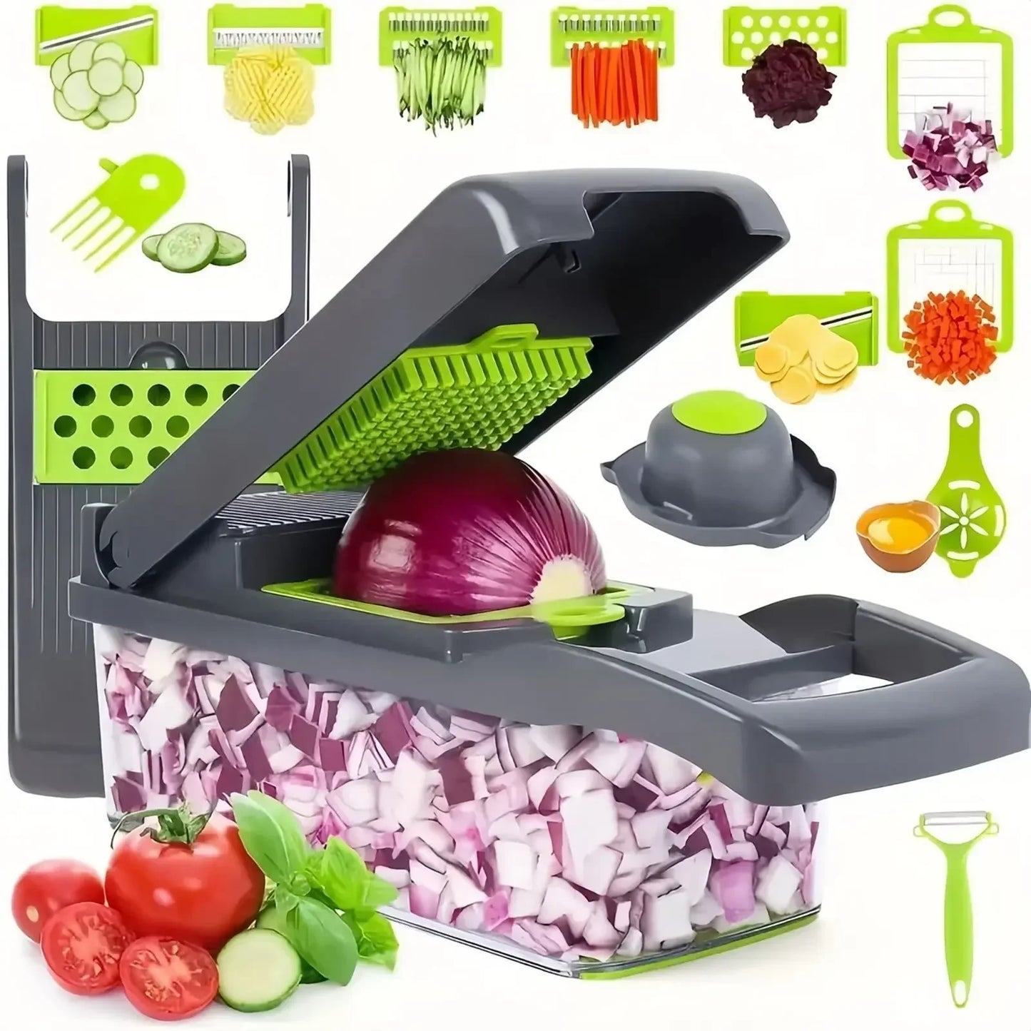 Multifunctional Handheld Veggie Chopper