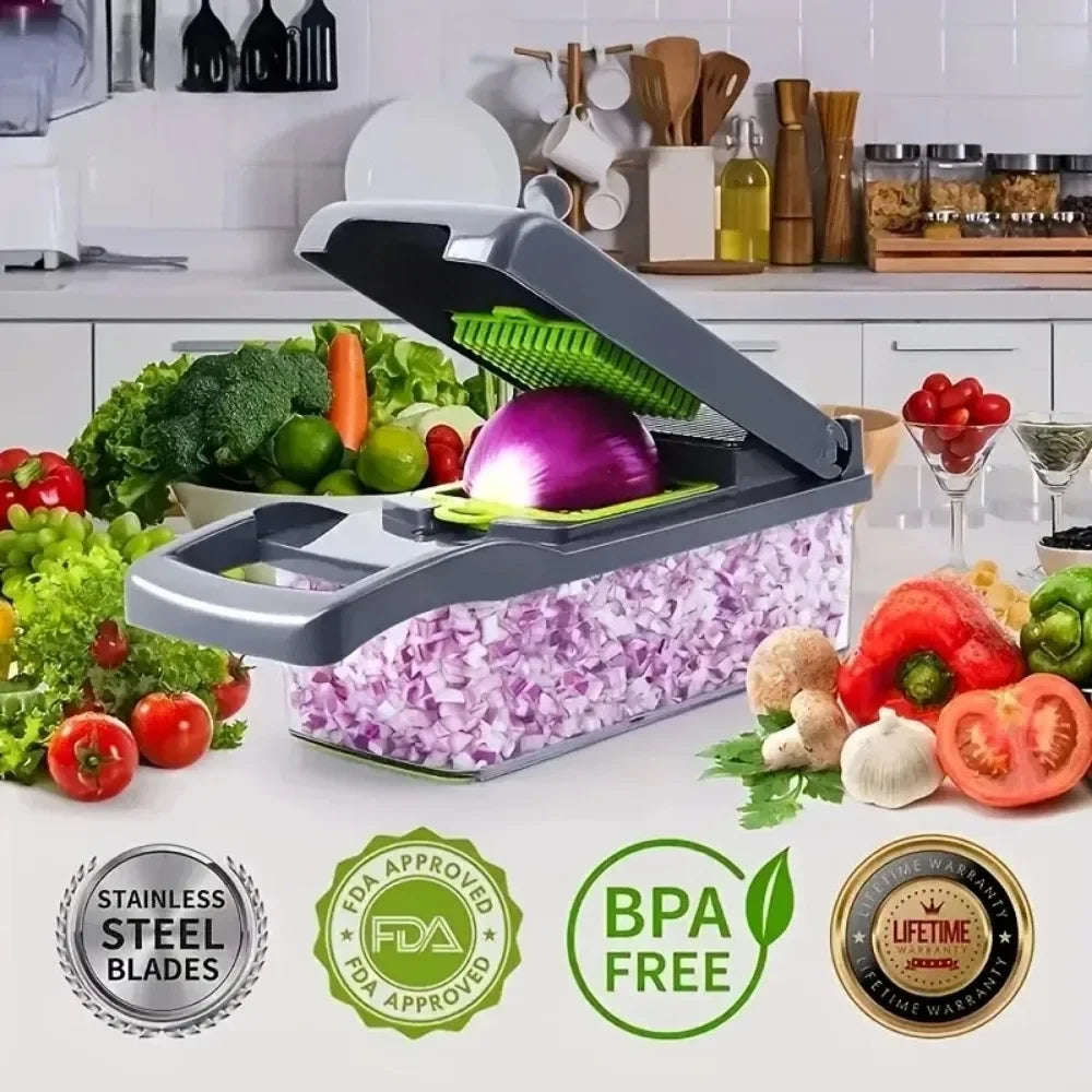 Multifunctional Handheld Veggie Chopper