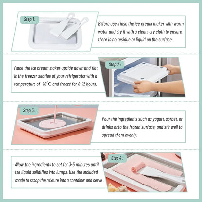 Rolled Ice Cream Maker Pan